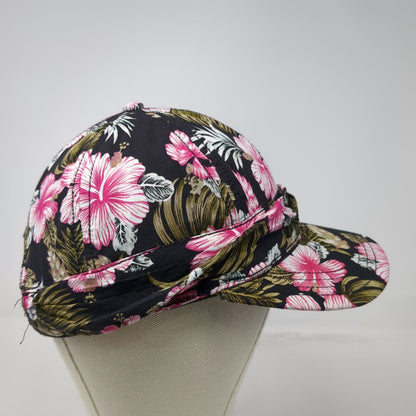 pistil Baseball Cap Black One Size Tropical Floral Hibiscus Print Hat Cotton