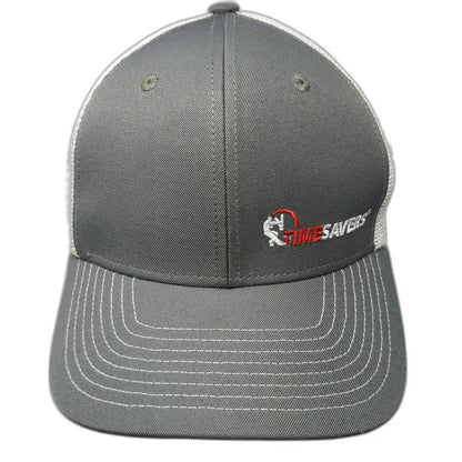 Port Authority Trucker Hat Gray One Size Snapback Mesh Recycled Timesavers Logo