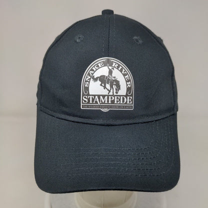 Snake River Stampede Youth Strapback Hat Black OS Adjustable Port & Company