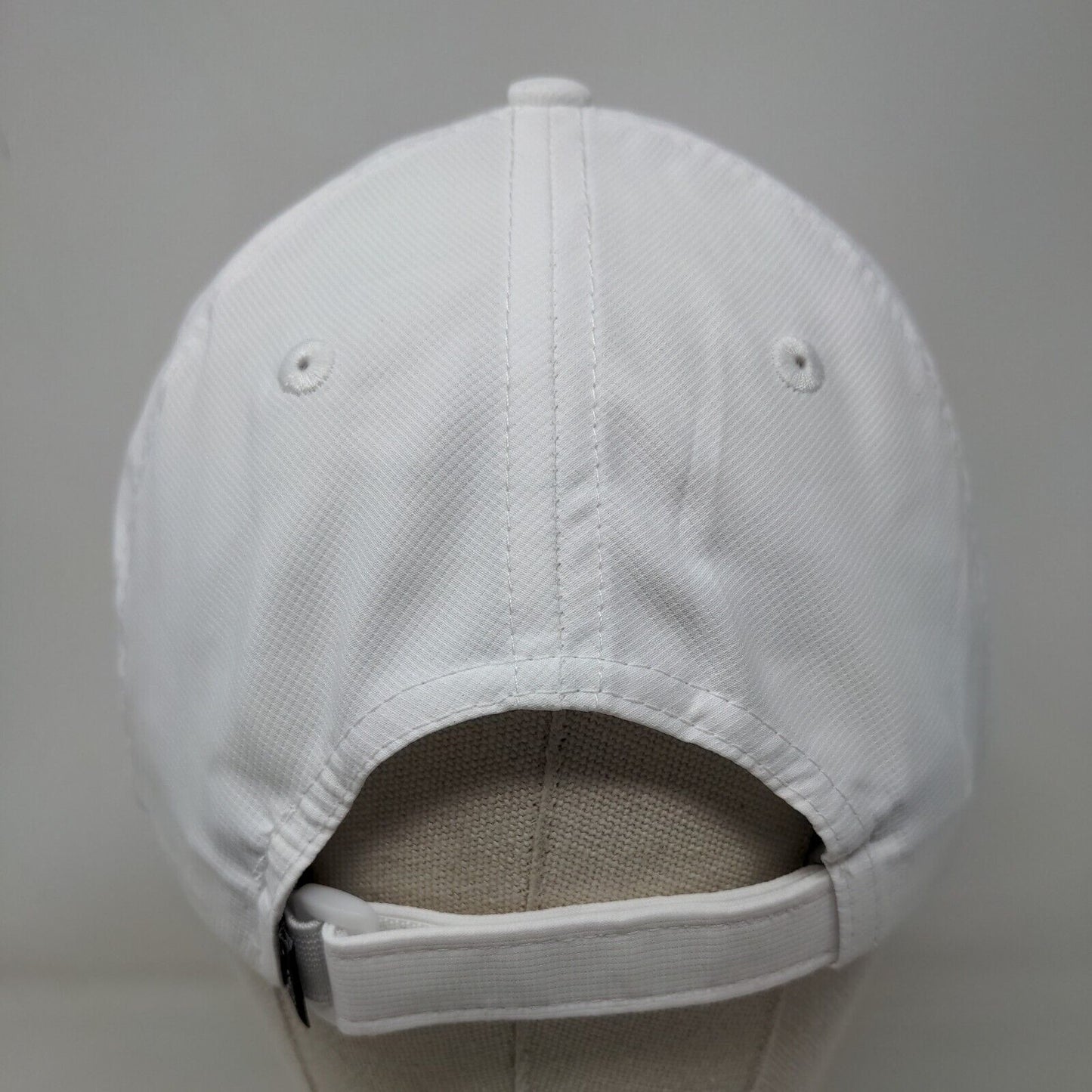 Crowe Strapback Hat White OSFA Embroidered Imperial True Fit UPF50+