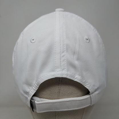 Crowe Strapback Hat White OSFA Embroidered Imperial True Fit UPF50+