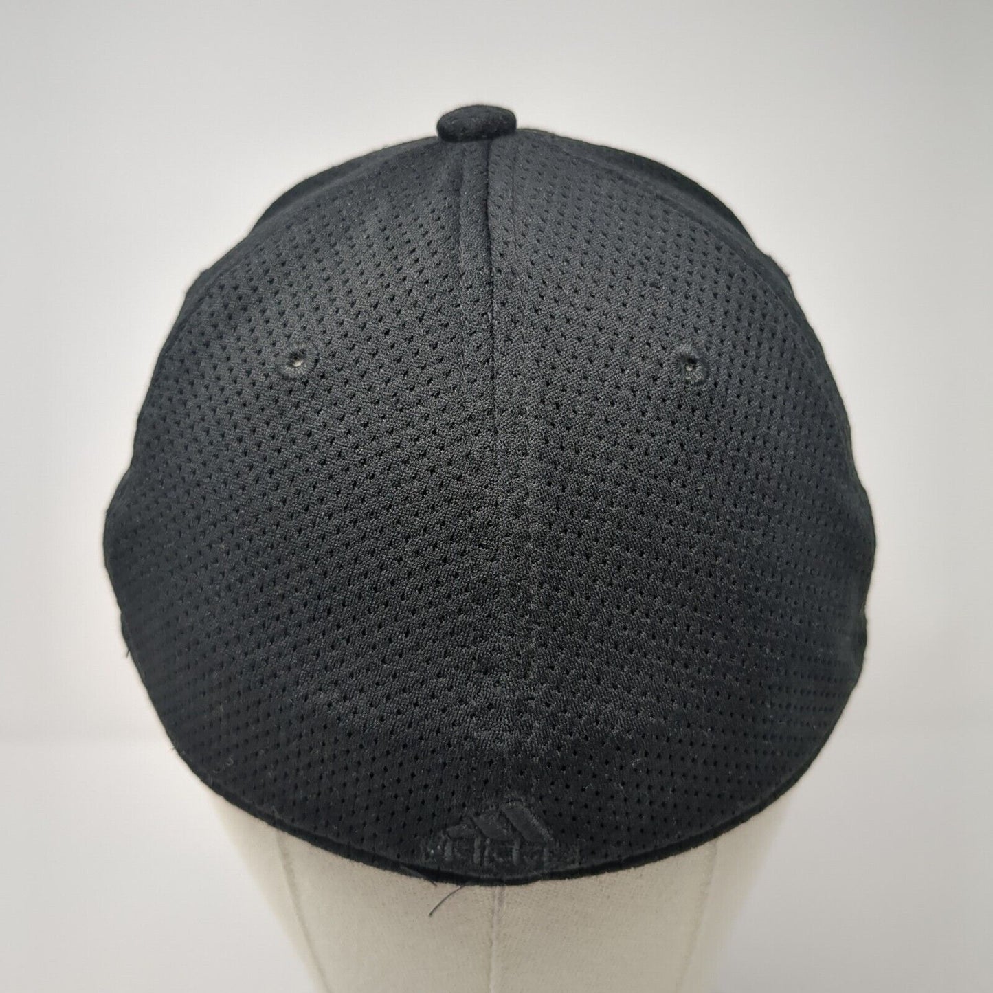 Adidas Fitted Baseball Cap Black One Size Lightweight Breathable Embroidered