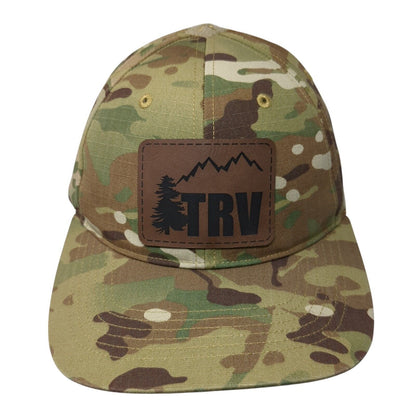 TRV Patch Strapback Hat Camouflage One Size Adjustable Richardson