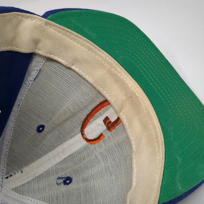 New Era Snapback Blue L Hat Embroidered Letter G Green Under Visor USA Pro Model