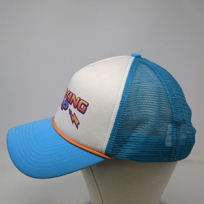 Netflix Stranger Things Thinking Cap Blue Trucker Hat OSFM Snapback Mesh Foam