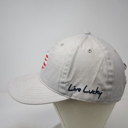 Black Clover Baseball Cap Gray One Size American Flag Clover Live Lucky Hat