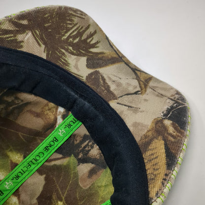 Bone Collector Baseball Cap White Green XL Camo Skull Antlers Brotherhood Hat