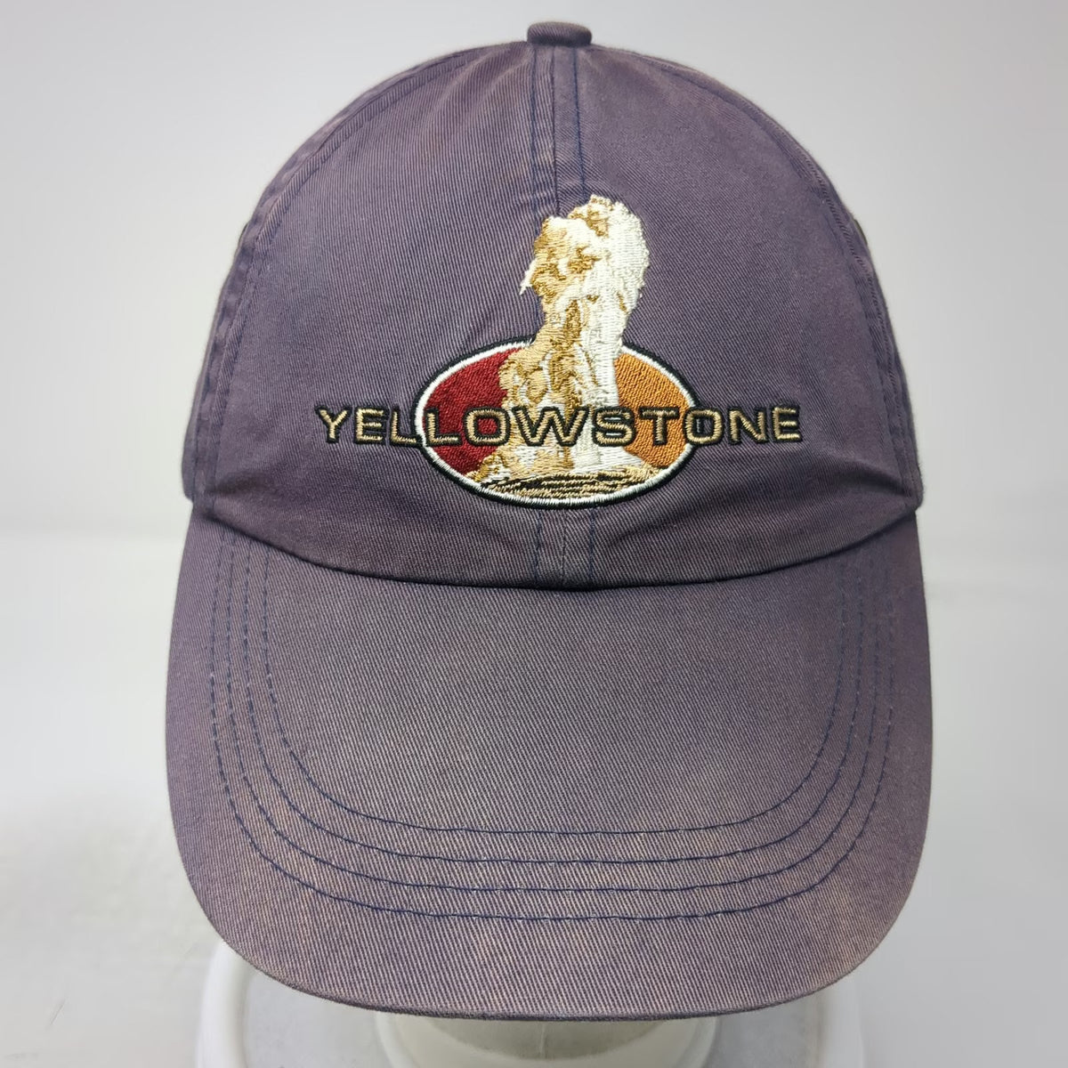 Sansegal Baseball Cap Blue One Size Yellowstone Geyser Cotton Adjustable Hat