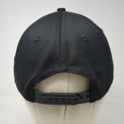 Anni Lyn Sportswear Snapback Hat Black One Size Rose Embroidery Polyester Cotton