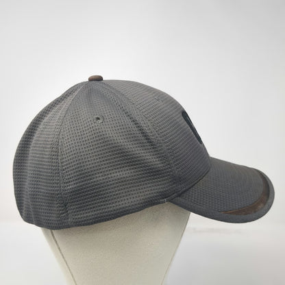 CAT Baseball Cap Gray L Bulldozer Western Equipment Stretch Fit Textured Hat