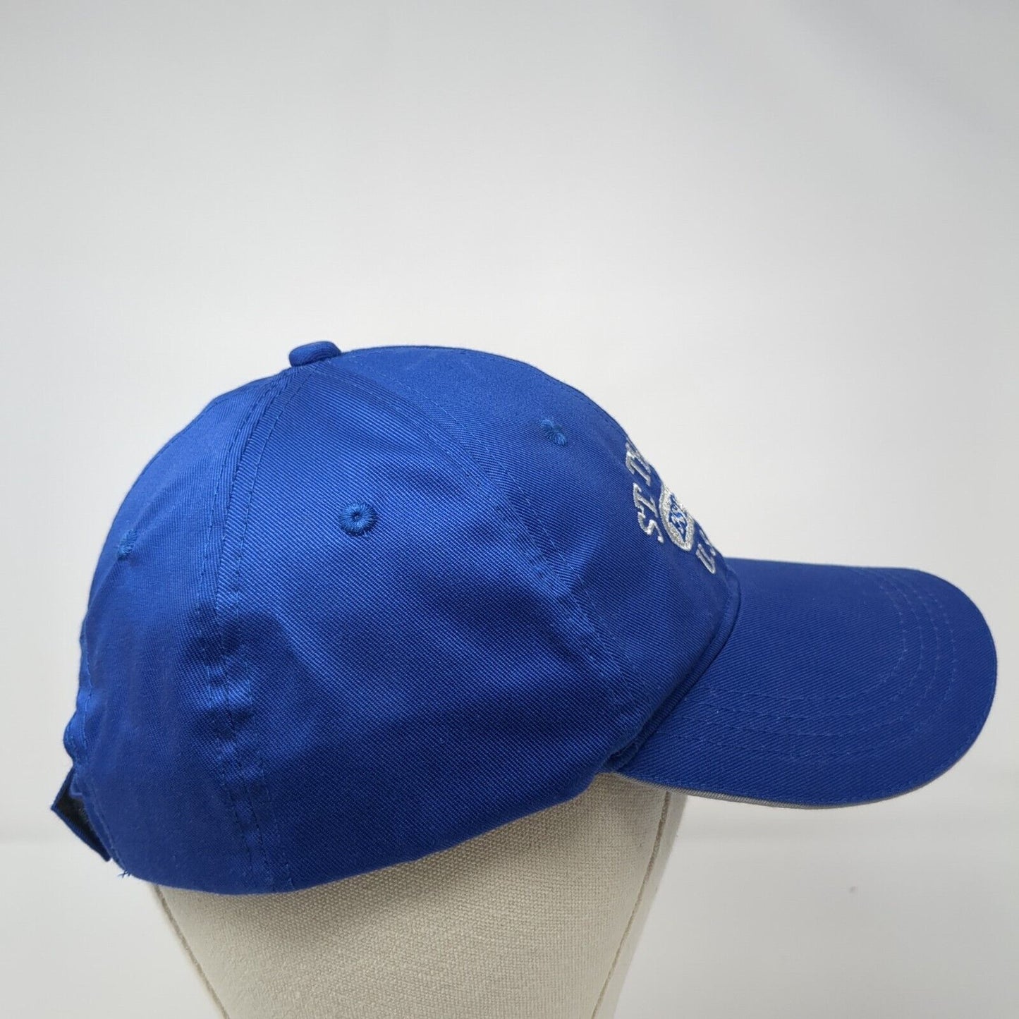 St. Thomas USVI Est. 1493 Strapback Hat Blue One Size Adjustable Embroidered