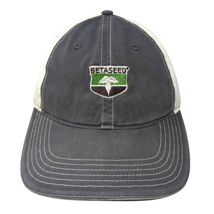 Betaseed Strapback Hat Gray Large Embroidered Colorblock Richardson
