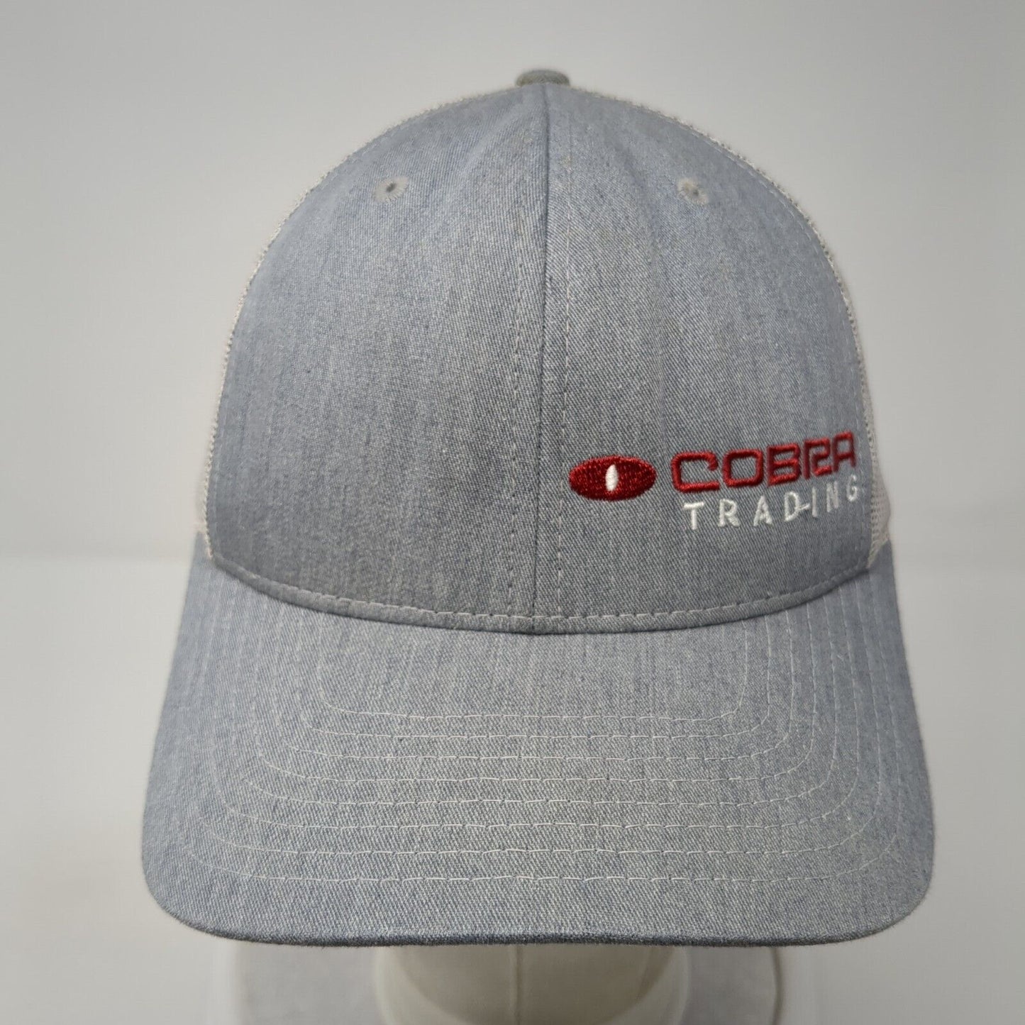 Cobra Trading Snapback Mesh Back Trucker Hat Gray One Size Richardson