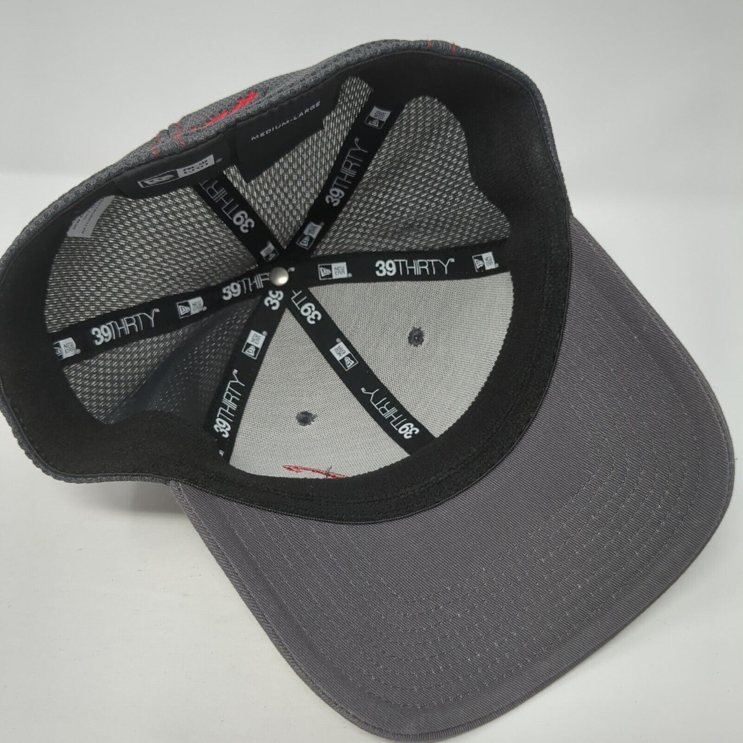 Garner Fitted Trucker Hat Gray M/L Lightweight Embroidered 39Thirty New Era