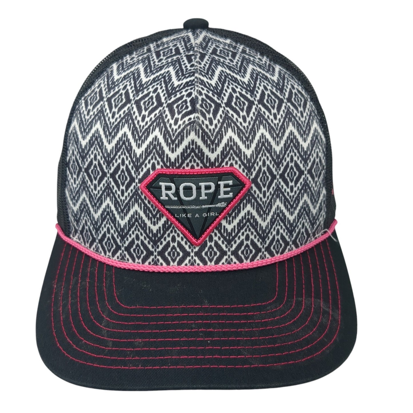 Rope Like A Car Trucker Hat Multicolor One Size Adjustable Mesh Back Rope Hooey
