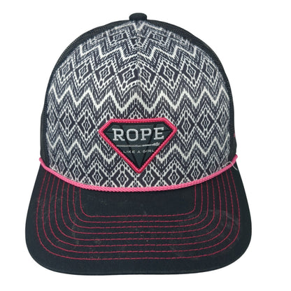 Rope Like A Car Trucker Hat Multicolor One Size Adjustable Mesh Back Rope Hooey