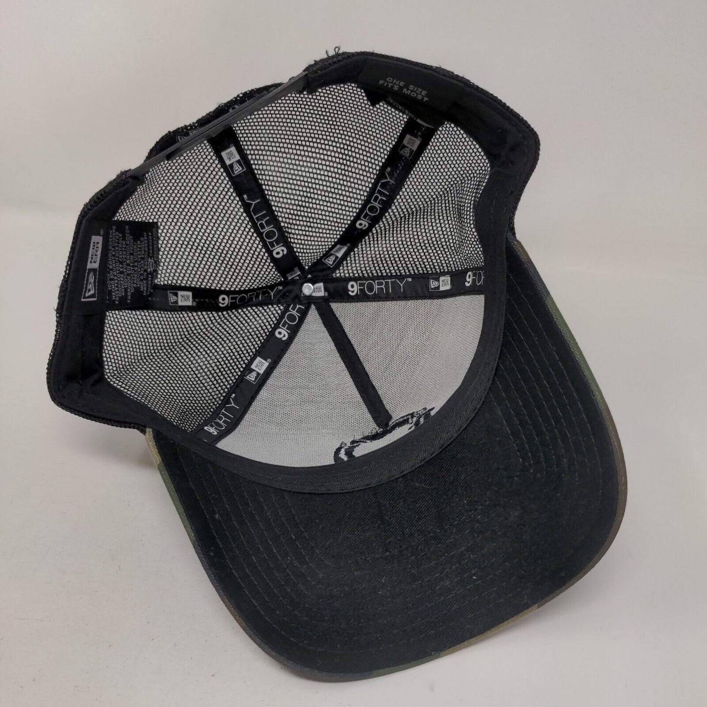 RimaCargo Snapback Mesh Back Trucker Hat Camo OSFM New Era 9Forty