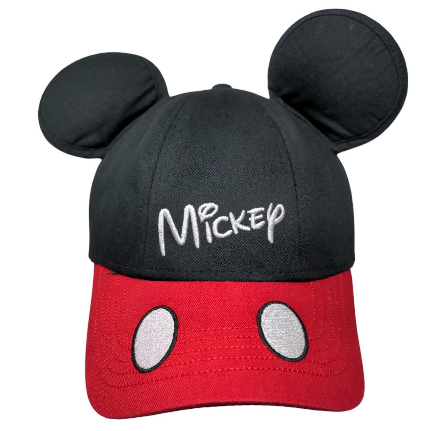 Mickey Mouse Ears Snapback Hat Multicolor One Size Adjustable Embroidered Disney