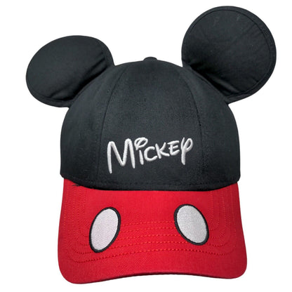 Mickey Mouse Ears Snapback Hat Multicolor One Size Adjustable Embroidered Disney