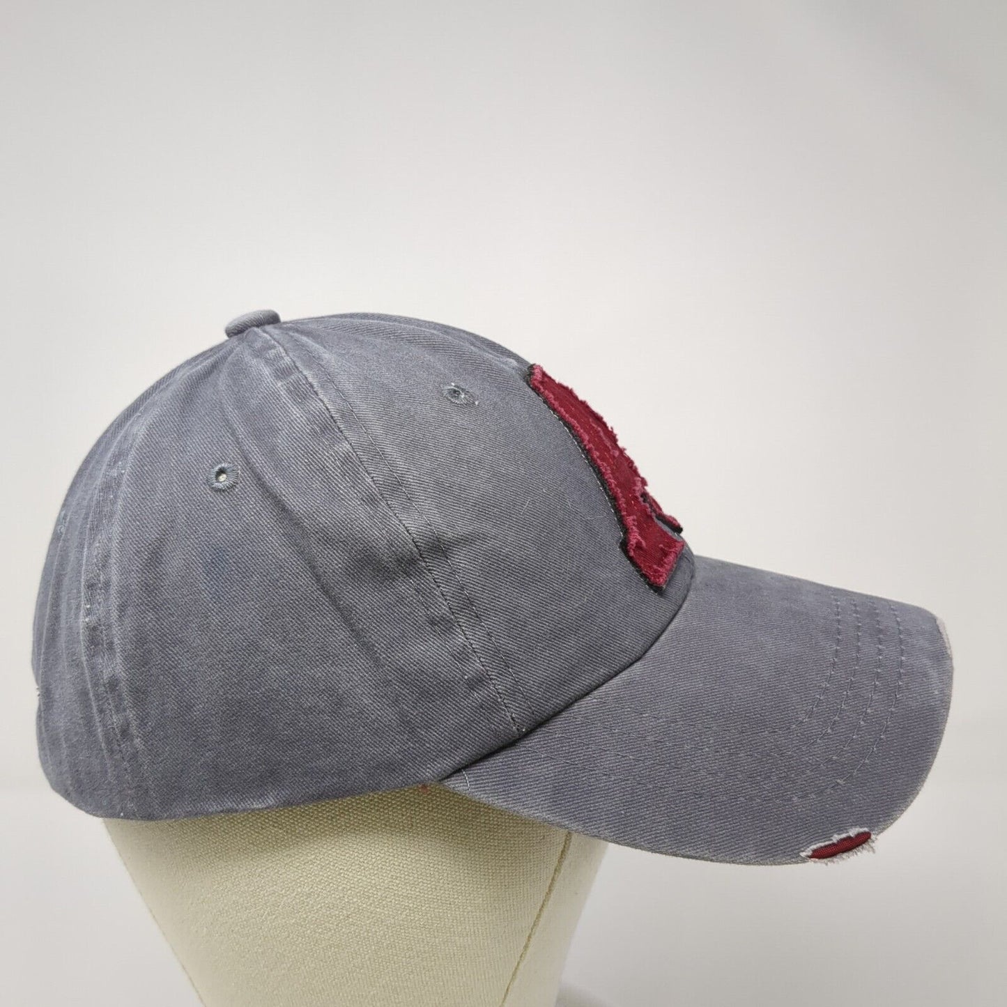 Letter A Patch Slideback Hat Gray One Size Adjustable Vera New York