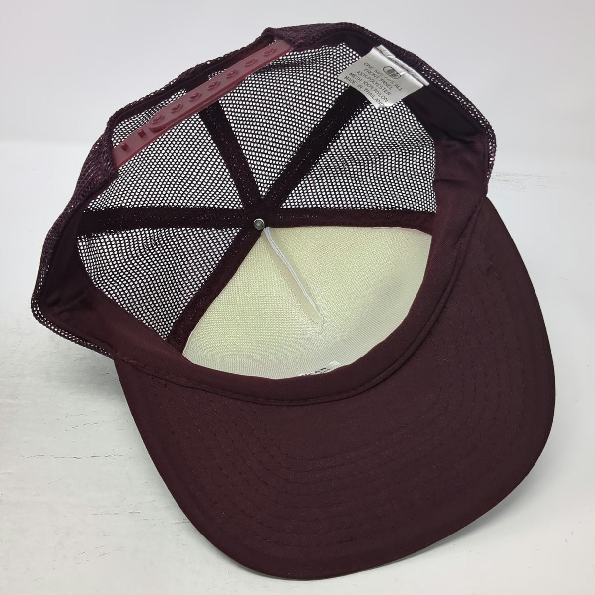 Ad Wear GE Silicones Salt Lake Hardware Trucker Hat Red One Size Mesh Snapback