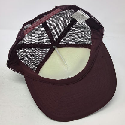 Ad Wear GE Silicones Salt Lake Hardware Trucker Hat Red One Size Mesh Snapback