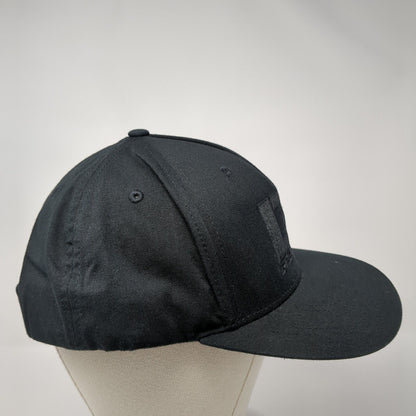 Greyloch Snapback Hat Black One Size Embroidered Solid Richardson