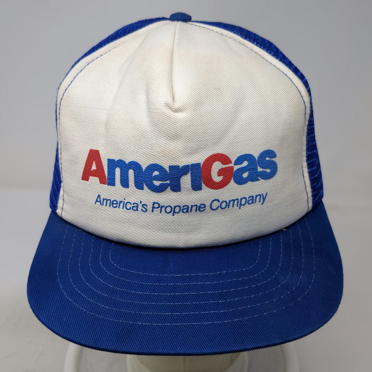 AmeriGas Propane Company Blue Trucker Hat One Size Snapback Mesh Foam Front Work
