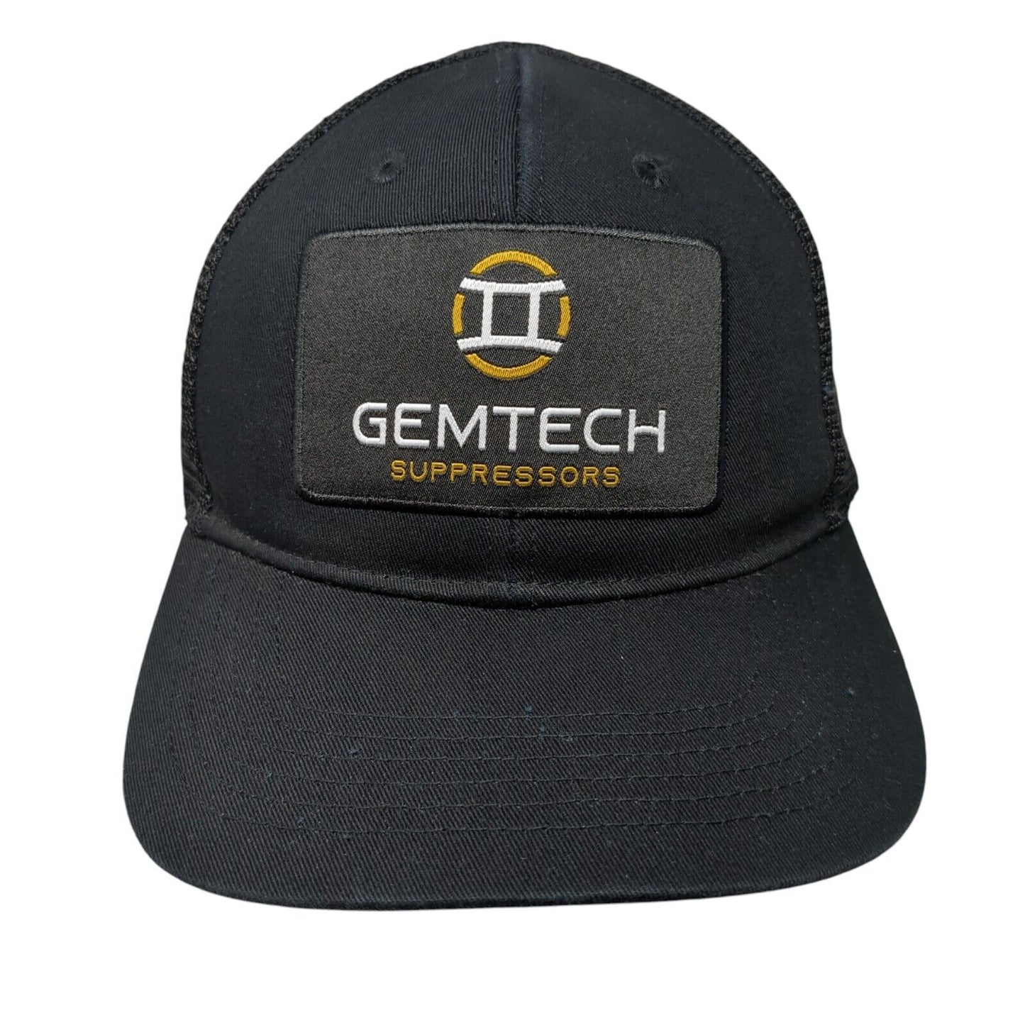 Gemtech Suppressors Patch Snapback Trucker Hat Black OSFA Mesh Back