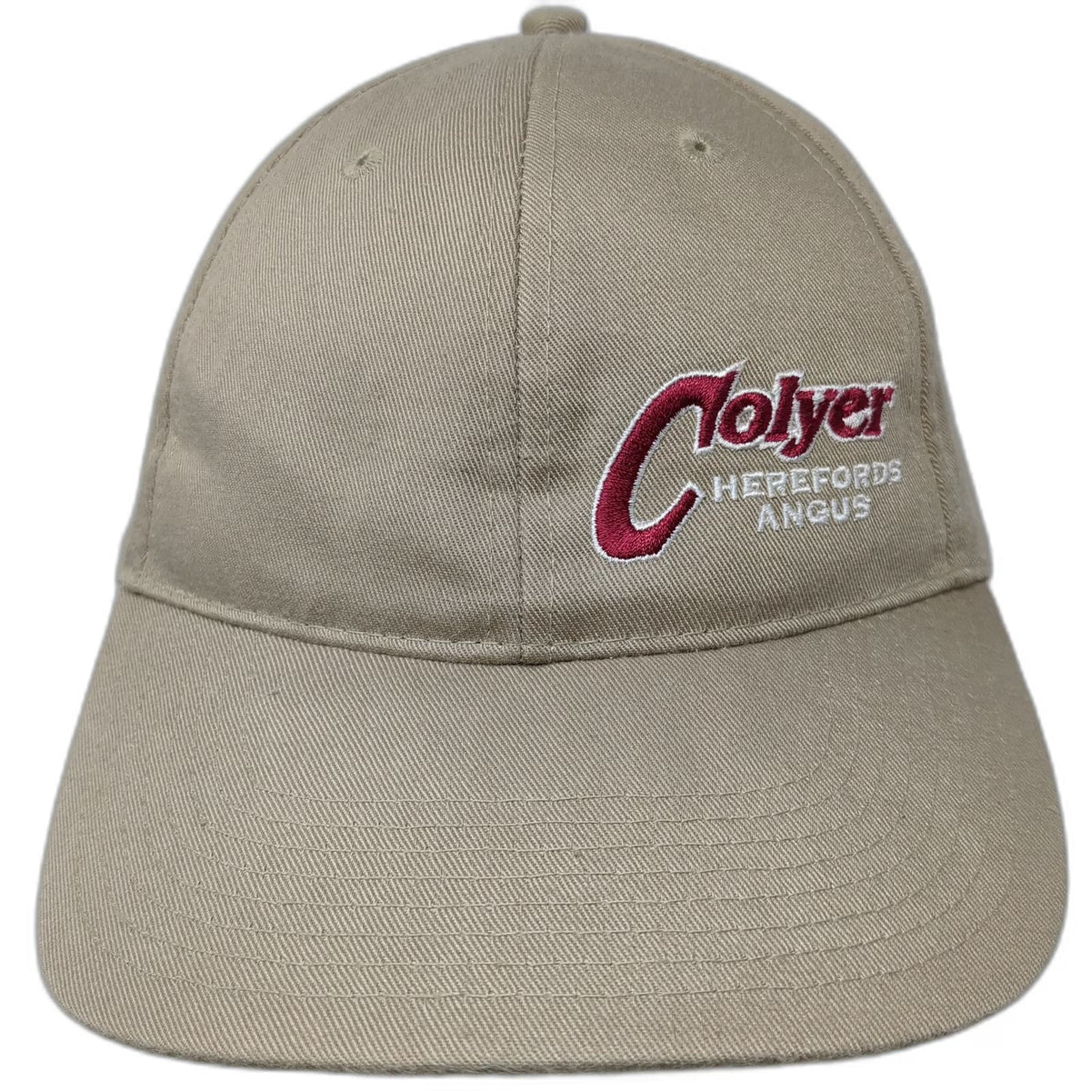 KC Baseball Cap Beige Red White One Size Recycled PET Strapback Hat Colyer
