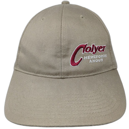 KC Baseball Cap Beige Red White One Size Recycled PET Strapback Hat Colyer