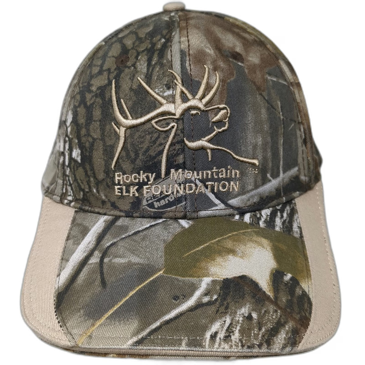 Outdoor Cap Rocky Mountain Elk Foundation Camo Green Hat Baseball Cap One Size