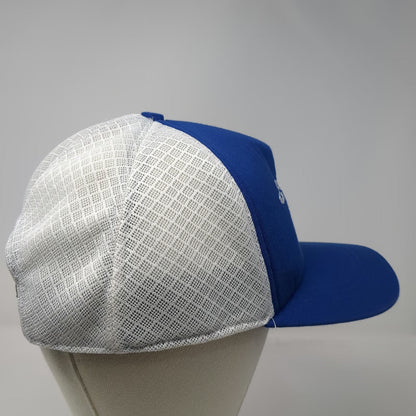 Petreven Zero Accidents Blue White One Size Trucker Hat Mesh Snapback Drilling