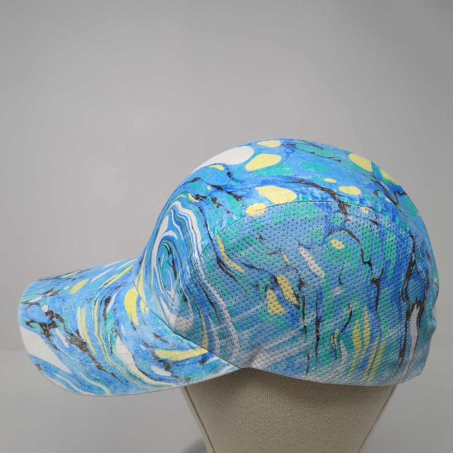 Ha Strapback 5 Panel Cap Multicolor One Size Adjustable Breathable Polyester