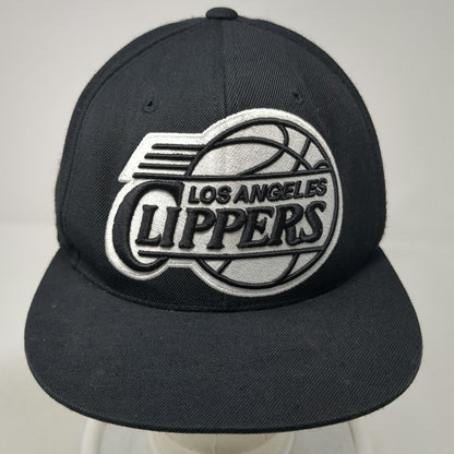 Mitchell & Ness NBA Los Angeles Clippers Snapback Black One Size Flat Brim Hat