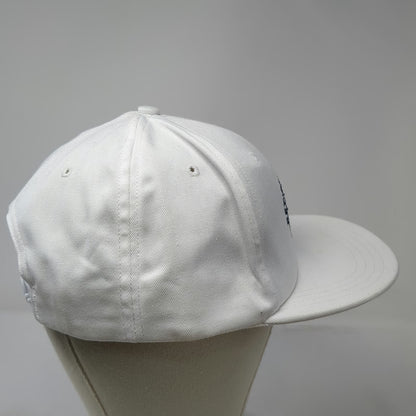 Unionwear Snapback White Blue One Size Union Made USA L1180 CWA Retiree Hat