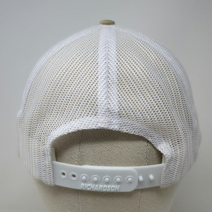 Richardson Trucker Hat Beige One Size Ray Poland & Sons Inc Mesh Snapback Hat