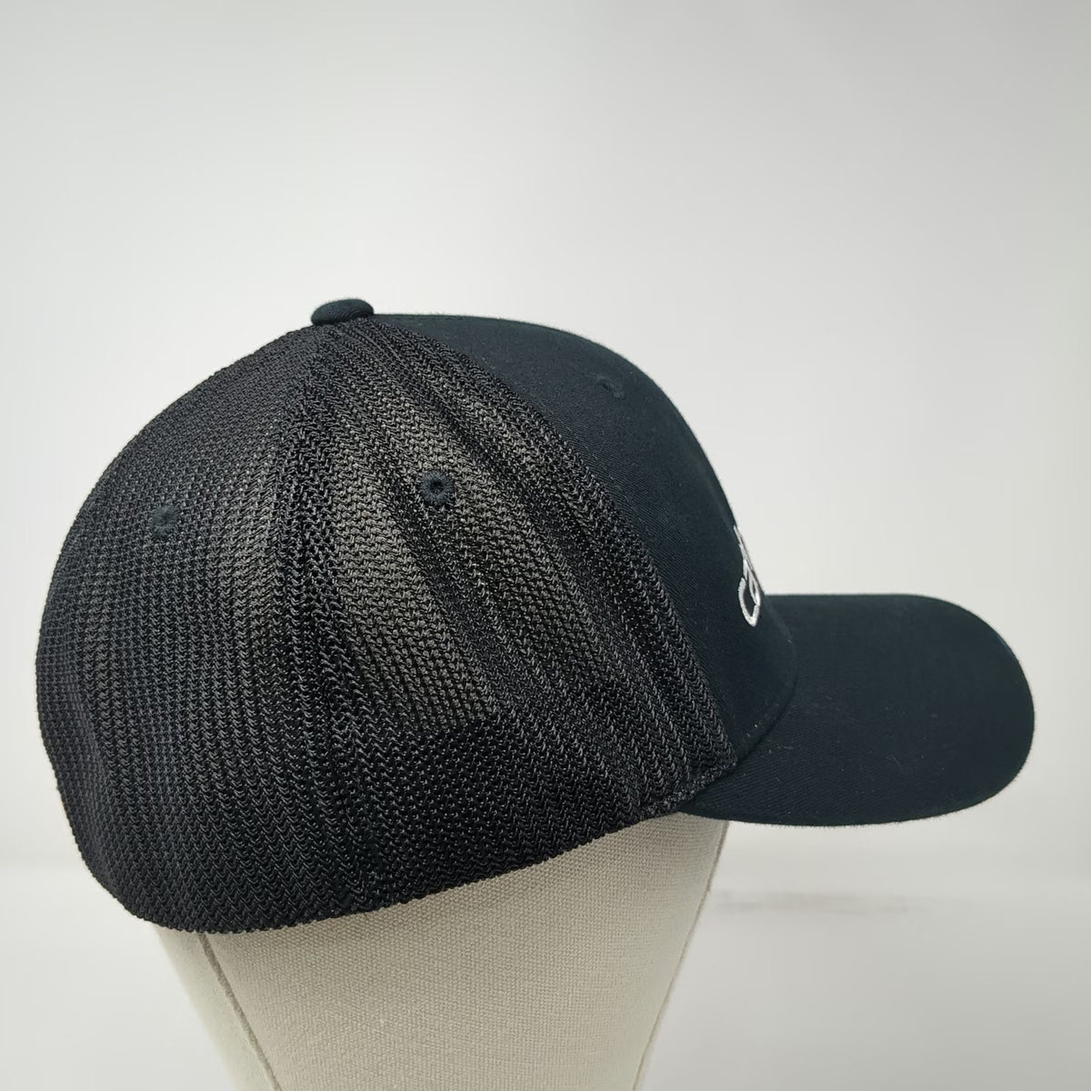 Carhartt Baseball Cap Black XL Mesh Back Flexfit Hat Embroidered Logo Workwear