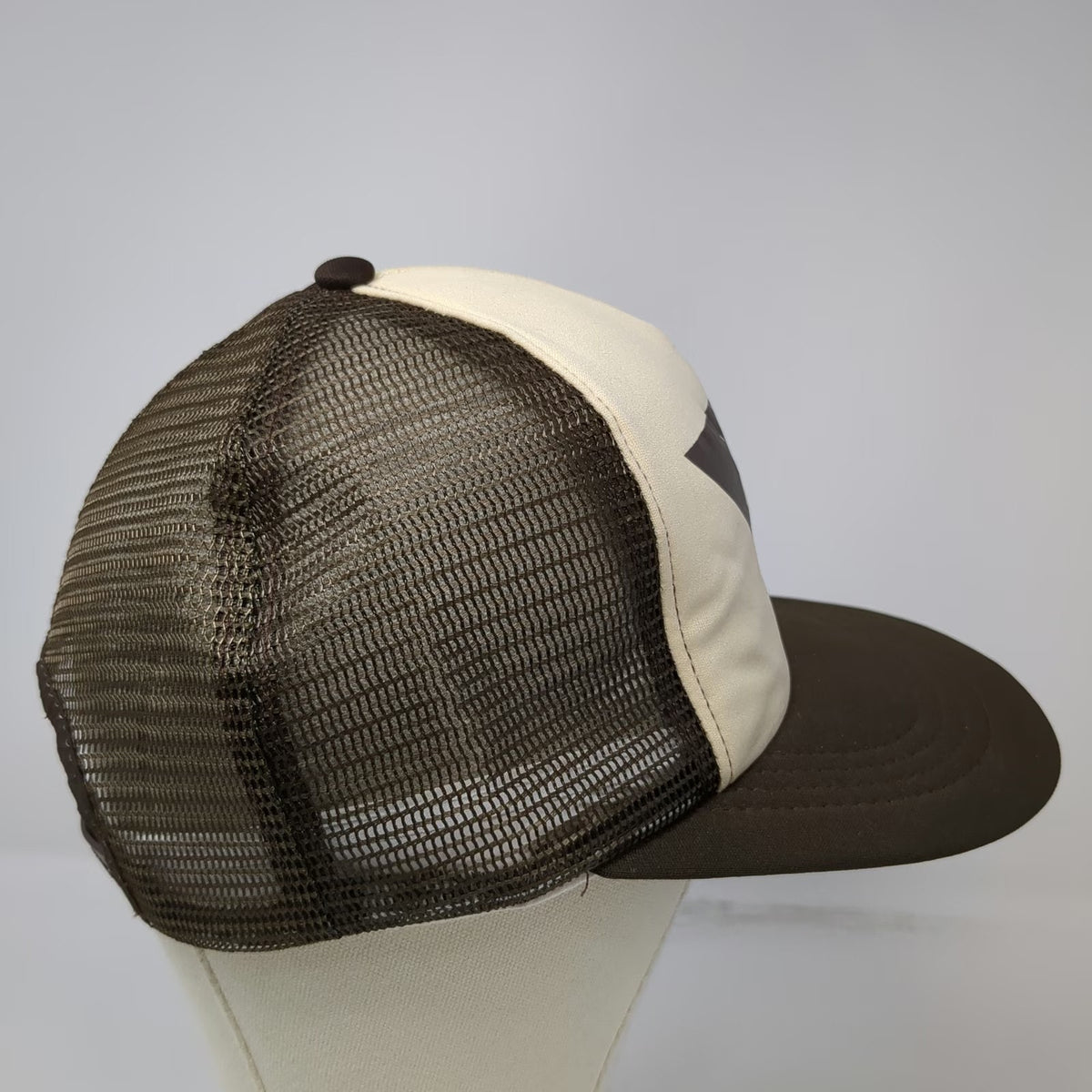 California Headwear Trucker Hat Brown One Size Mesh Back Snapback Foam Crown Hat