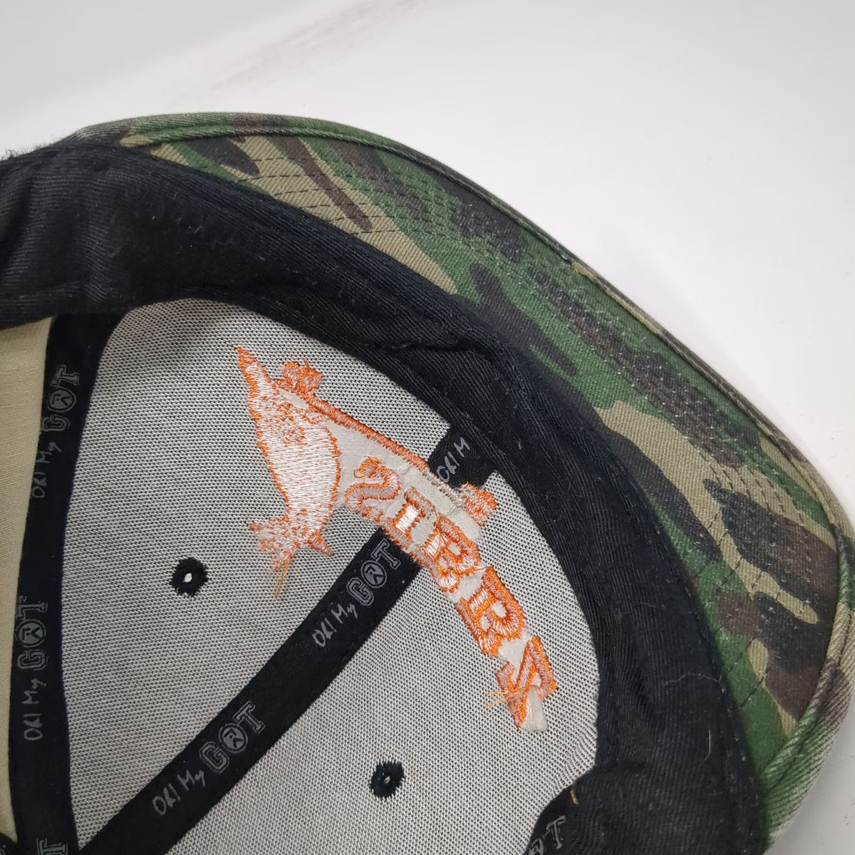 Oh! My GOT Baseball Cap Green Camo One Size SIBBZ Bird Slideback Cotton Hat