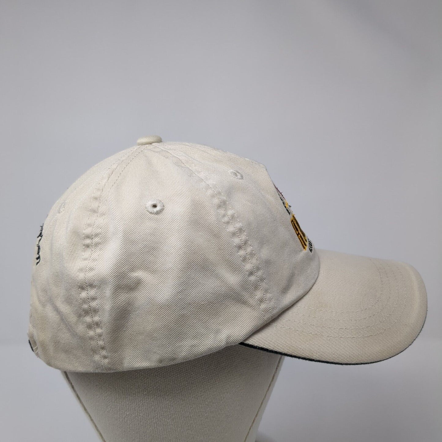 Roosters Brewing Company & Restaurant Strapback Hat Tan OS Adjustable Cotton