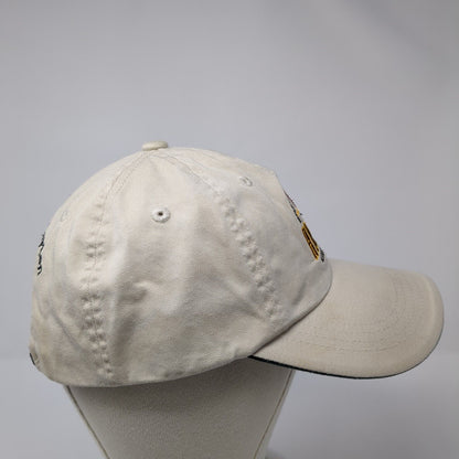 Roosters Brewing Company & Restaurant Strapback Hat Tan OS Adjustable Cotton