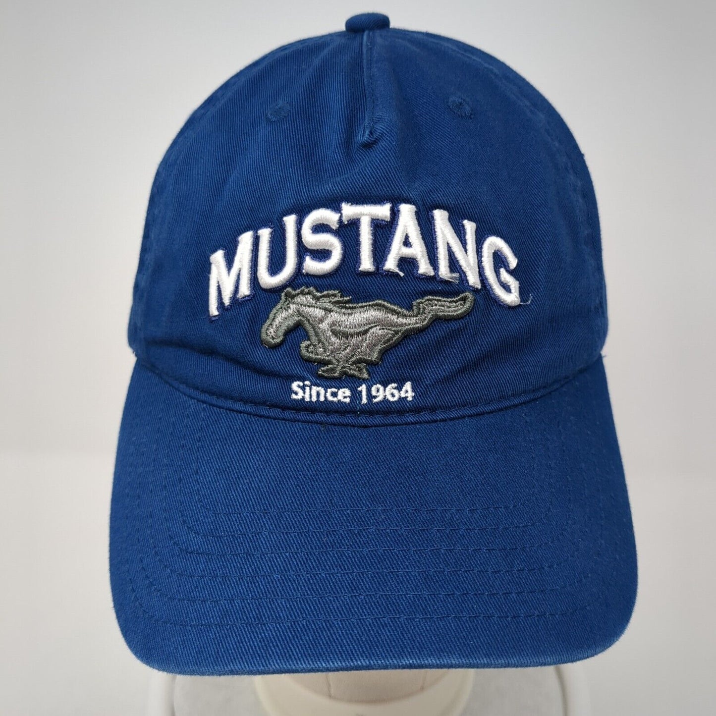 Ford Mustang Since 1964 Snapback Hat Blue One Size Adjustable Embroidered