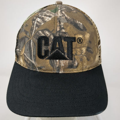 CAT Baseball Cap Green Black One Size Mesh Camo Holt of California Strapback Hat