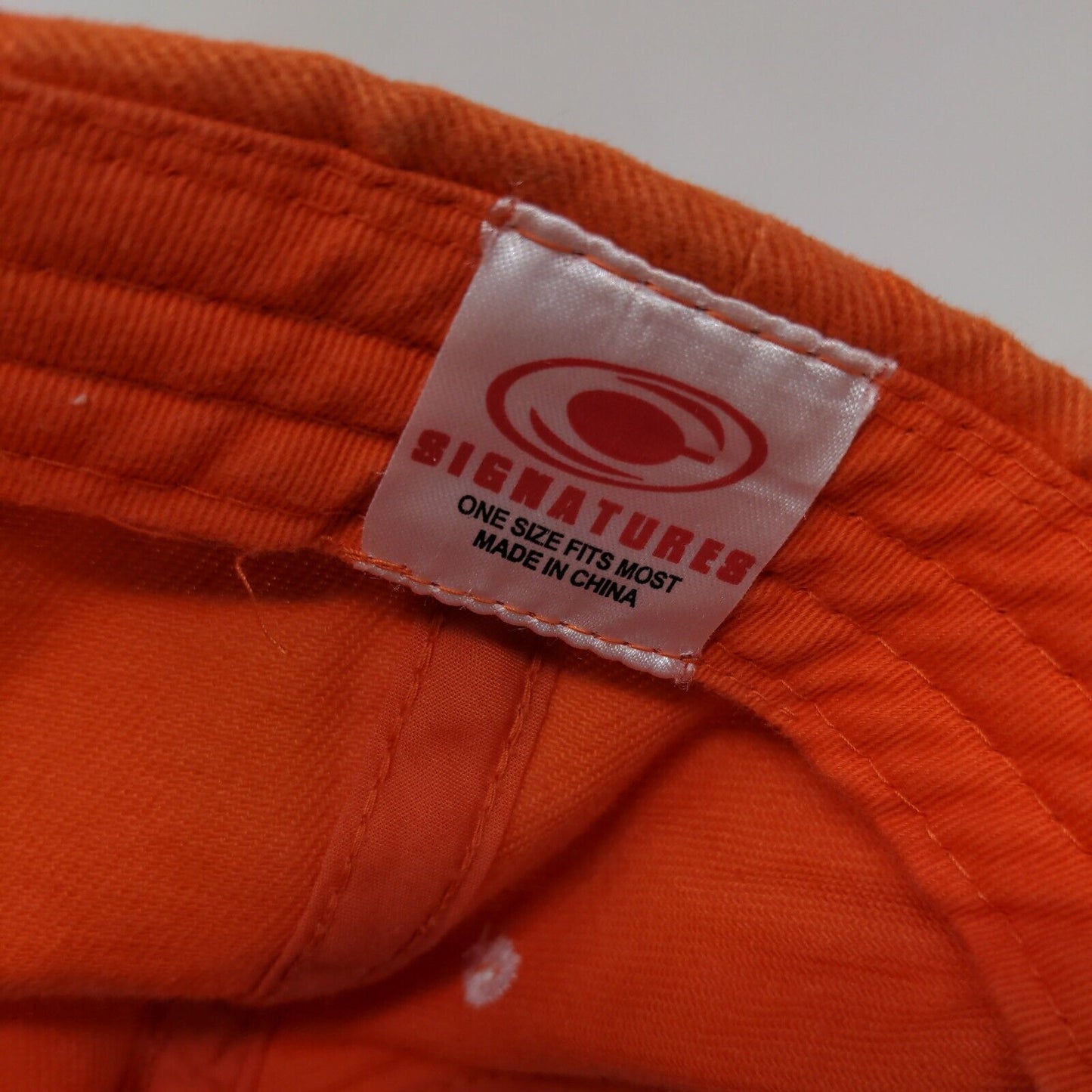 Clemson Tigers NCAA Strapback Hat Orange OSFM Embroidered Paw Logo