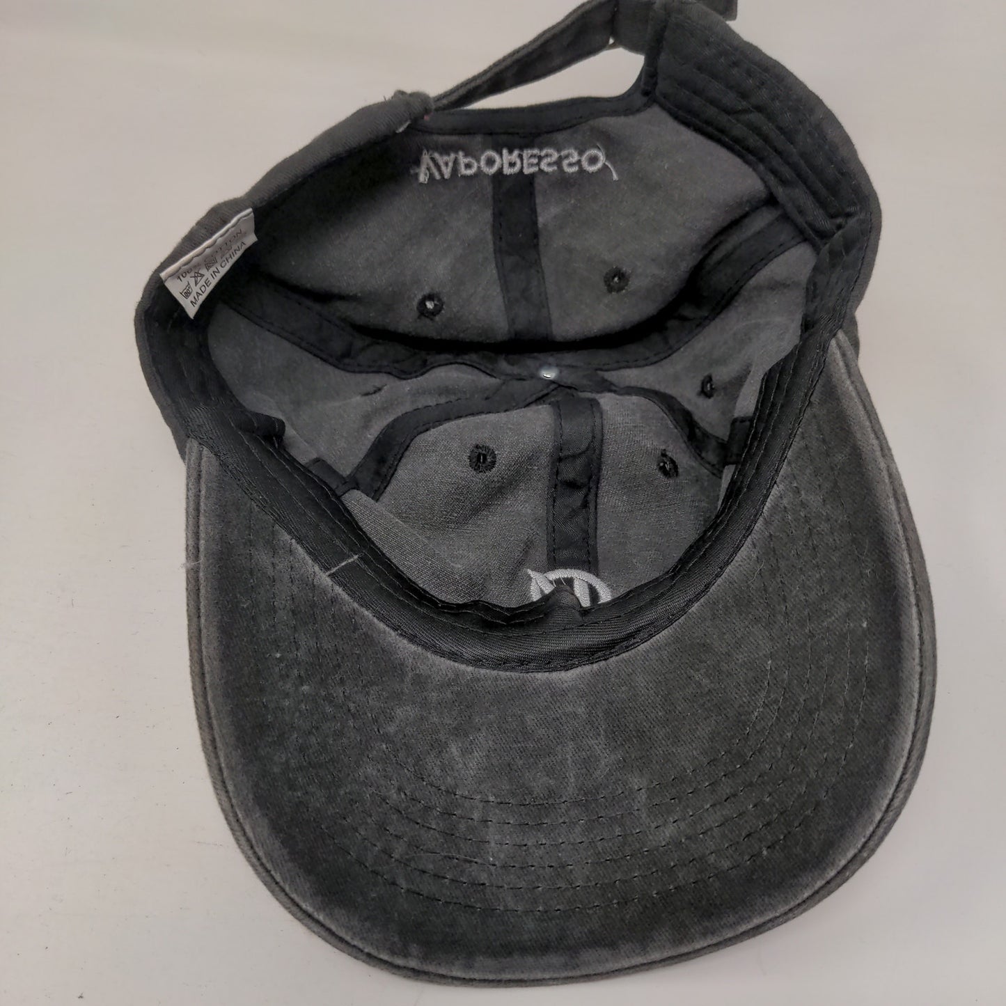 Vaporesso Slideback Hat Gray One Size Embroidered Adjustable 6 Panel