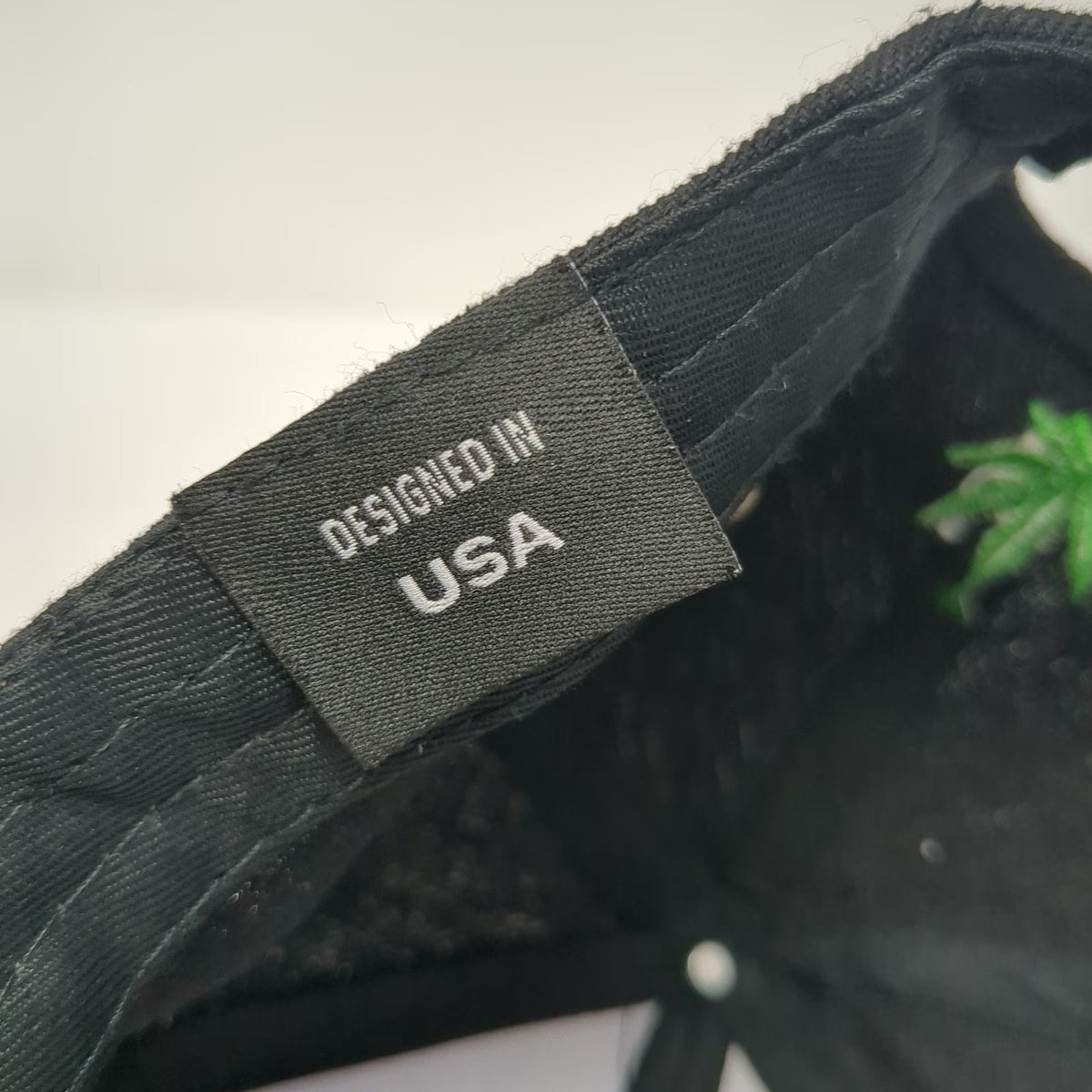 Snapback Black Green Camo Hat One Size High Life Marijuana Leaf 3D Embroidery