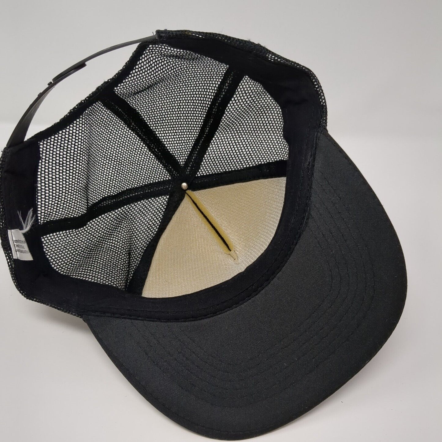 Donna's Tours Snapback Rope Trucker Hat Black OSFA Mesh Back Solid