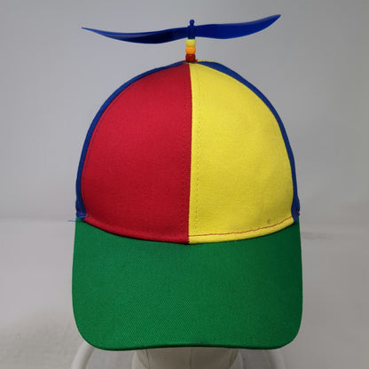 Red Yellow Blue Green Propeller Novelty Baseball Cap One Size Spinner Party Hat