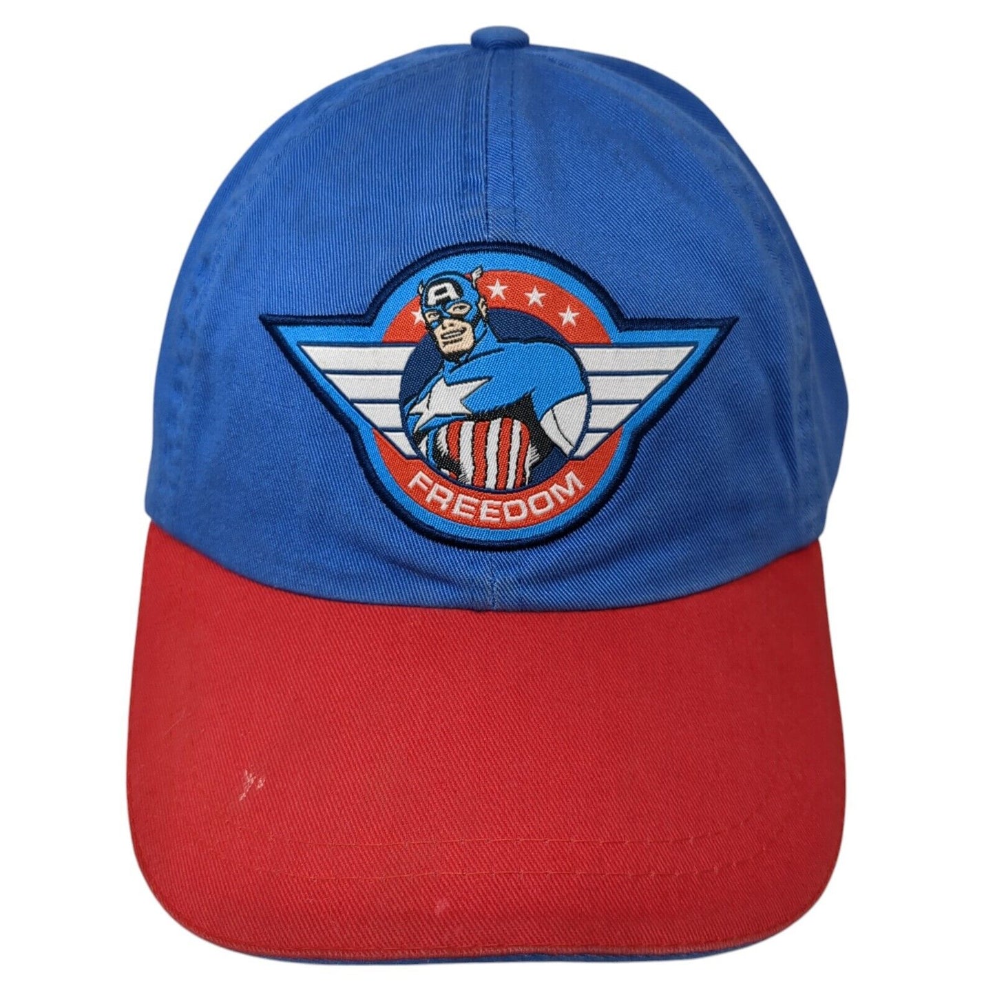 Captain America Freedom Slideback Hat Multi One Size Colorblock Marvel